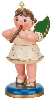 Sockelfigur Engel mit Flöte