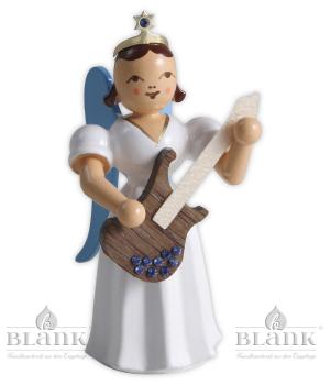 Langrockengel mit Elektro-Gitarre, farbig