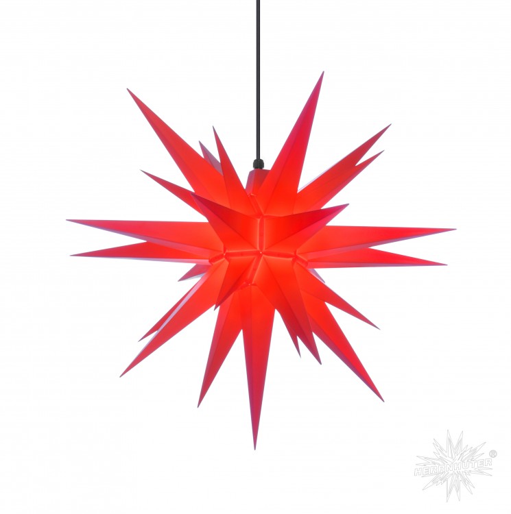 Holzkunstshop Romer Herrnhuter Stern Super Set Stern Kabel Aussen A7 70cm Rot Adventsstern Weihnachtsstern