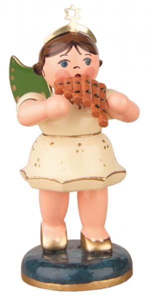 Sockelfigur Engel mit Panflöte