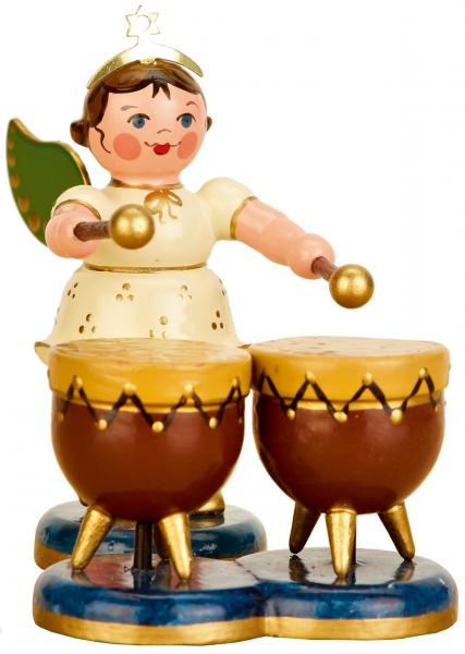 Sockelfigur Engel mit Kesselpauke