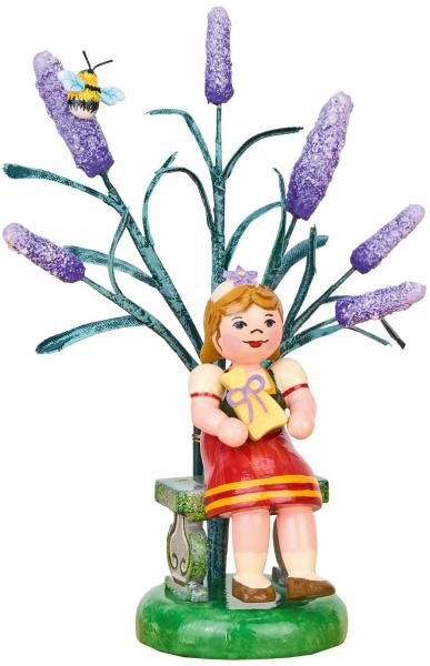Jahresfigur Mädchen mit Lavendel